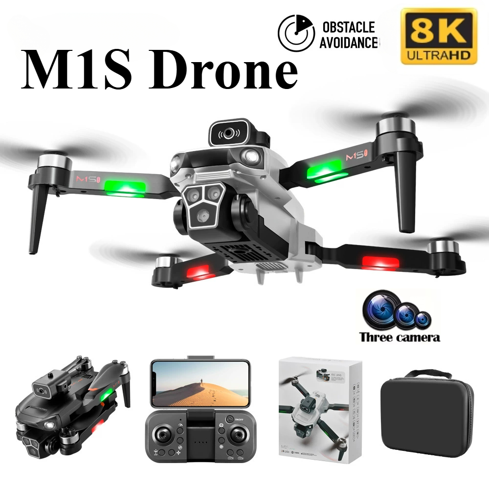 Drone Top Rc - Дрон M1S 8K профессиональный с тройной