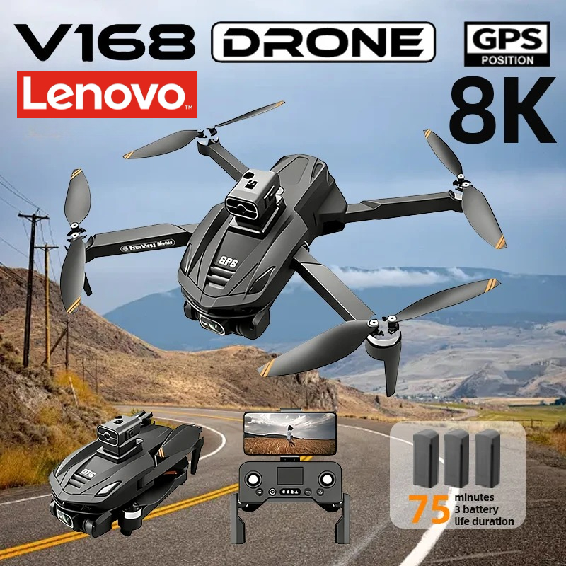 Drone Top Rc - Профессиональный GPS-дрон Lenovo V168 с 8K