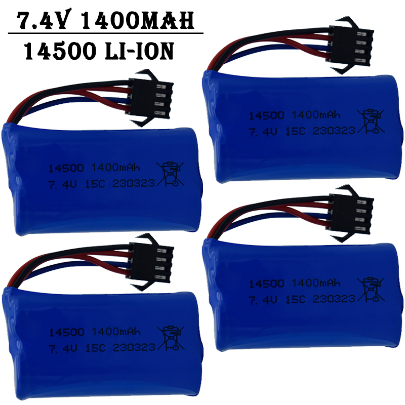 Drone Rc Truck - Литий-ионный аккумулятор 7.4V 1400mAh 14500 для