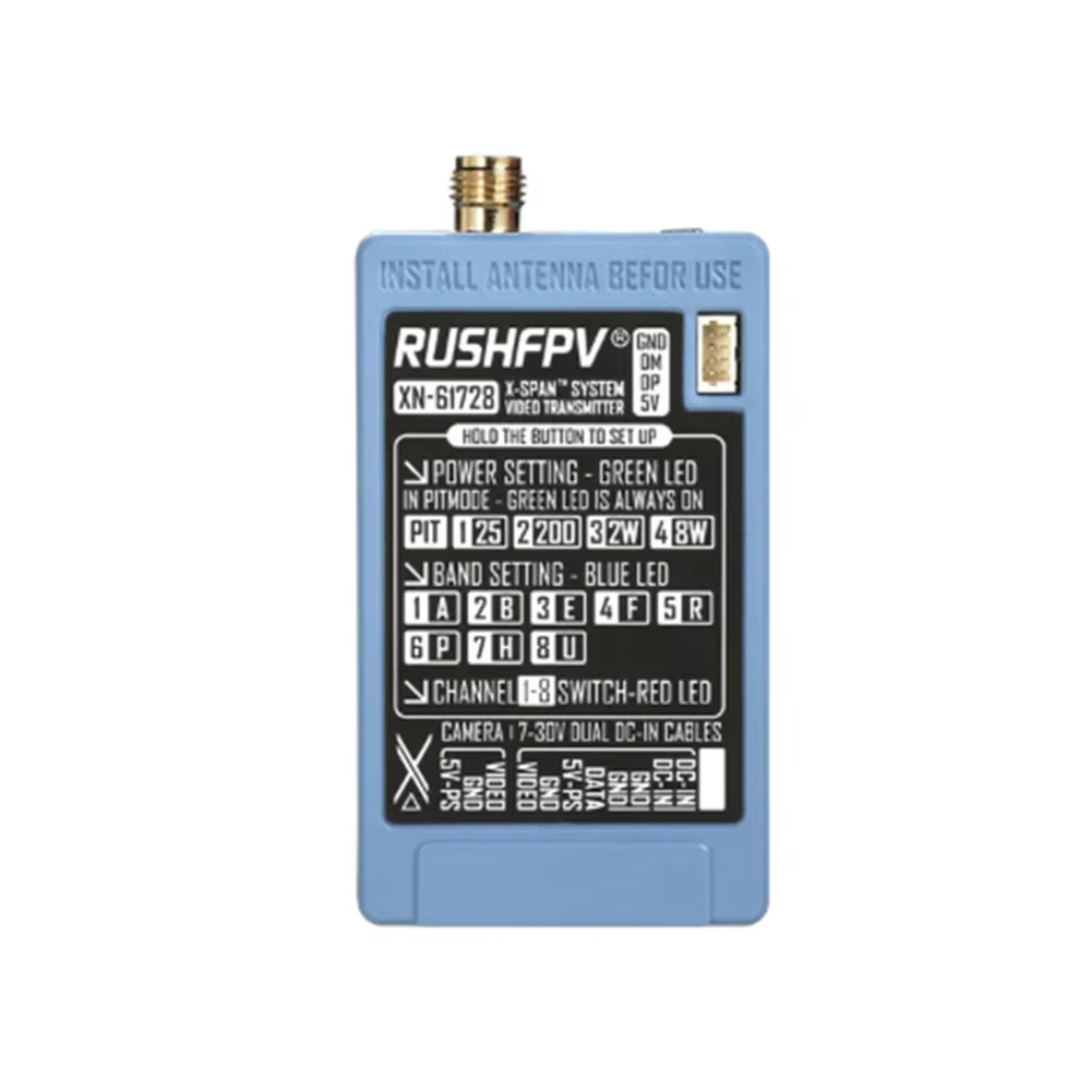 RUSHFPV 6.1‑7.2G 8W X61728 VTX – обзор и цена Receiver Rc Drone