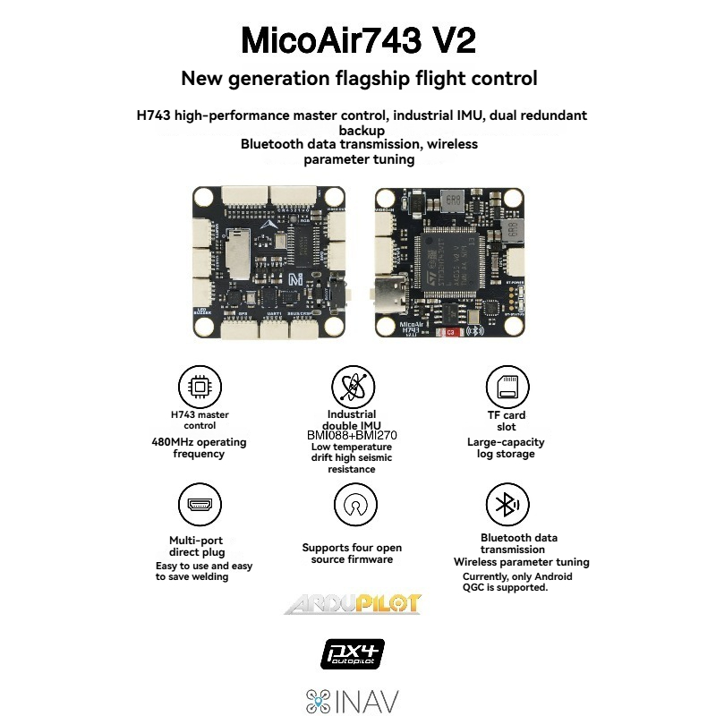 Контроллер полета MicoAir743 V – обзор и цена Betaflight Flight Controller