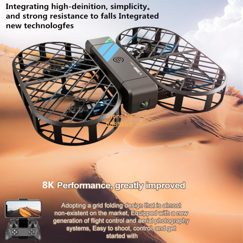 Камера 8K HD 360° °   Защита О – обзор и цена Drone Rc Helicopter With Camera