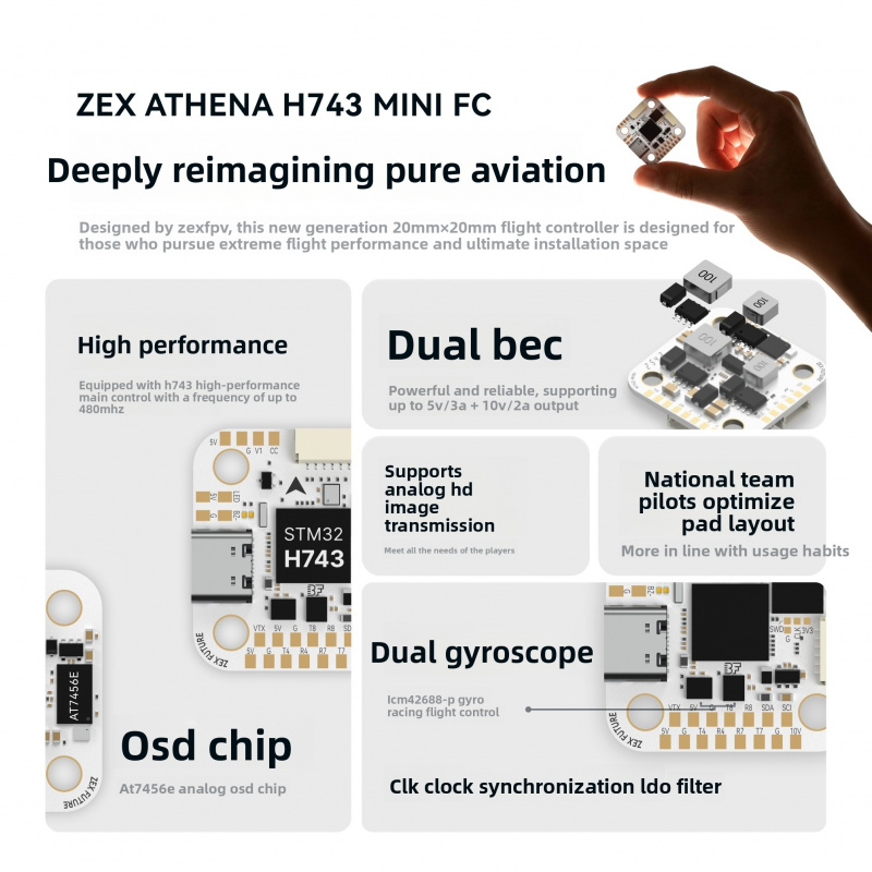Полетный контроллер ZEX ATHENA – обзор и цена Betaflight Flight Controller