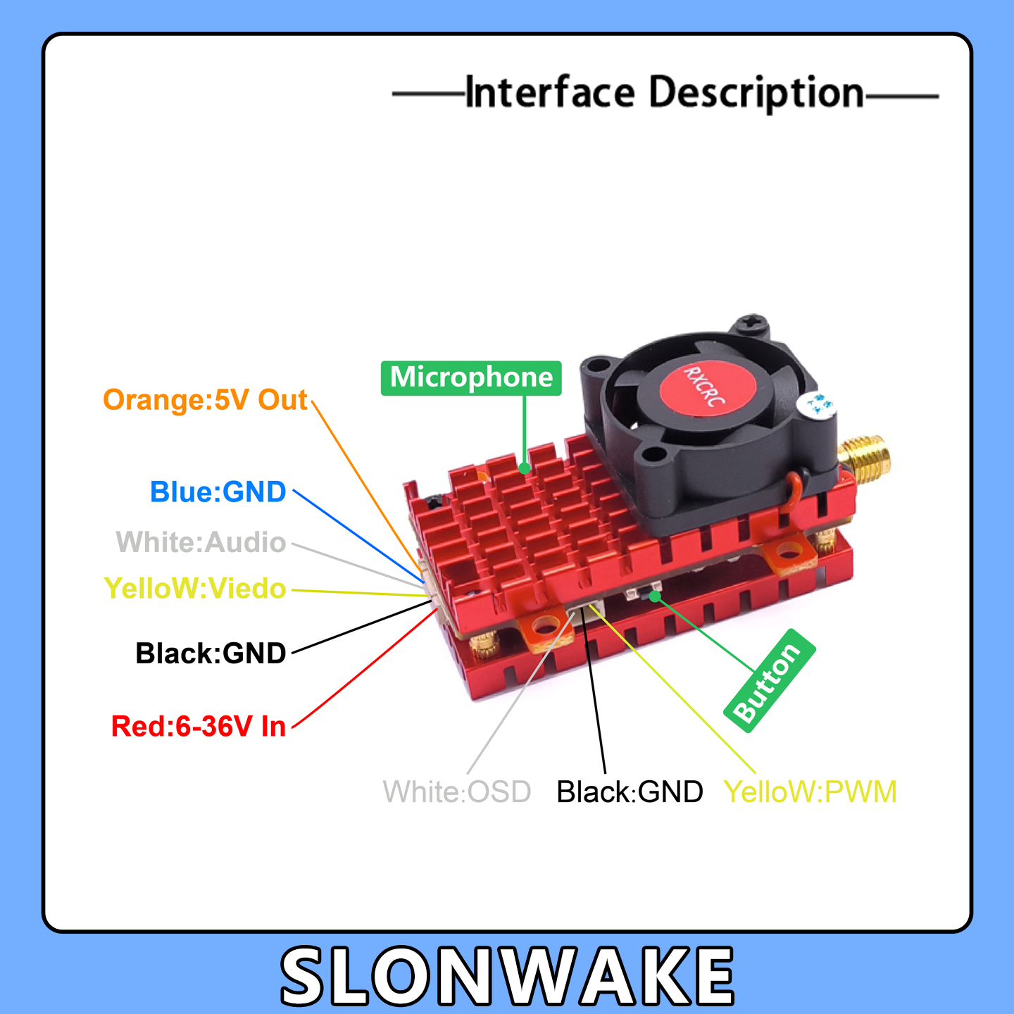SLONWAKE 5,8G 2 Вт VTX FPV 180 – обзор и цена Drone Rc With Camera