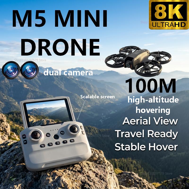 Новый мини-дрон M5 2026 года с – обзор и цена Drone Rc Helicopter With Camera