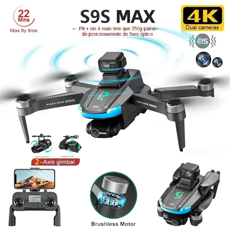 НОВЫЙ S9S MAX MINI Drone 4K 2- – обзор и цена Drone Rc Gps