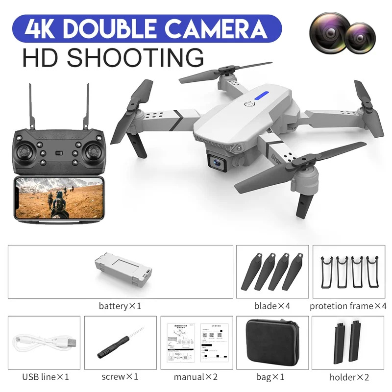 E88 ProИнтеллектуальный складн – обзор и цена Drone Rc Team City