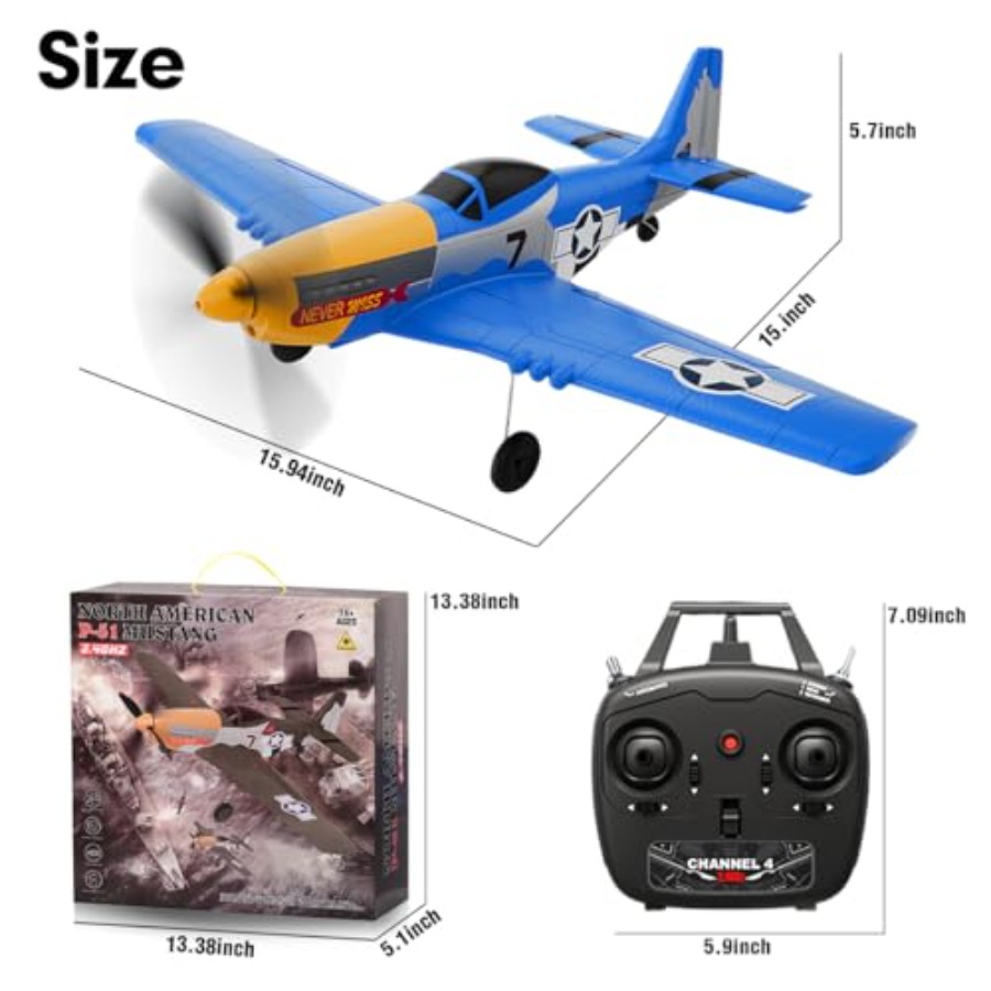 Радиоуправляемый самолет P51D  – обзор и цена Drone Top Rc