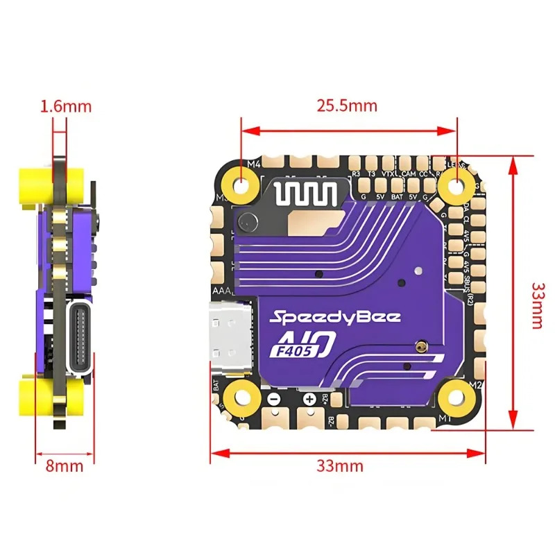 Полетный контроллер SpeedyBee  – обзор и цена Drone Rc Flight Controller