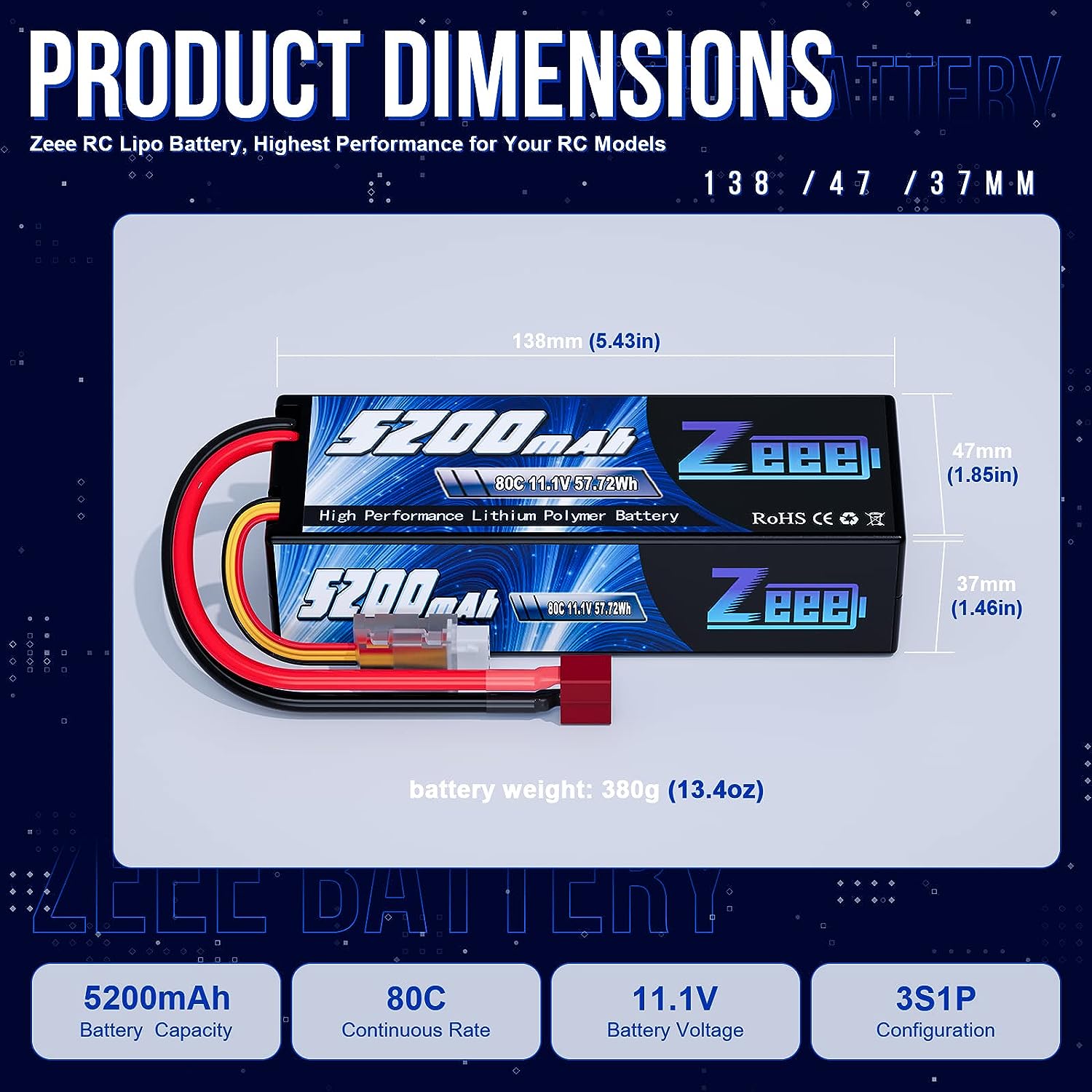 1/2 шт. Zeee 3S 5200 мАч Lipo  – обзор и цена Drone Rc Truck