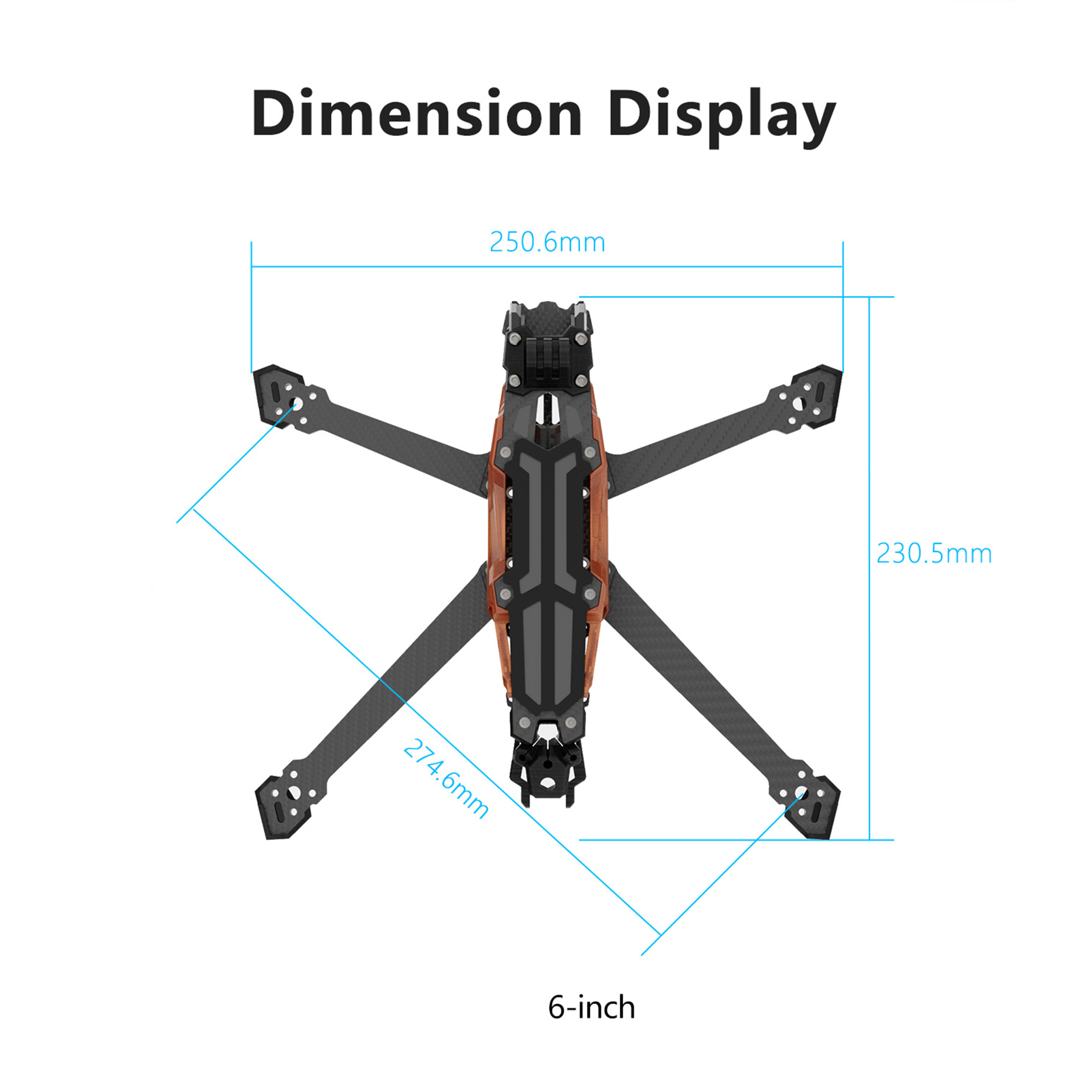 Рама из углеродного волокна GE – обзор и цена Drone Rc Pro